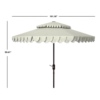 Parasol double toit SAFAVIEH Outdoor Kjerstin Valance 9 pieds
