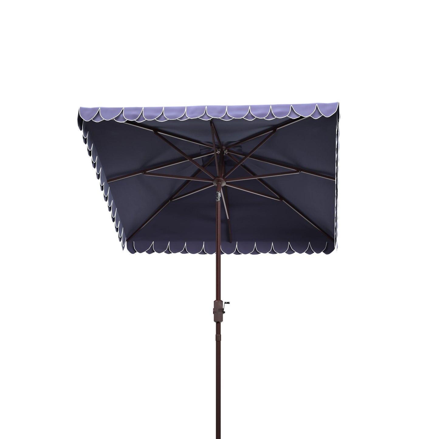 Parasol carré d'extérieur SAFAVIEH Naima Valance de 7,5 pieds