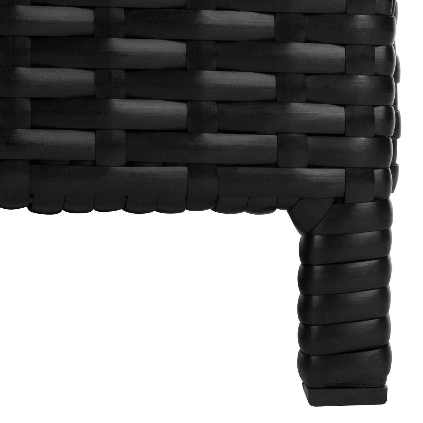 Lit de repos d'extérieur SAFAVIEH Taniyah en osier avec oreiller et coussins - 53 L x 28 P x 62 H