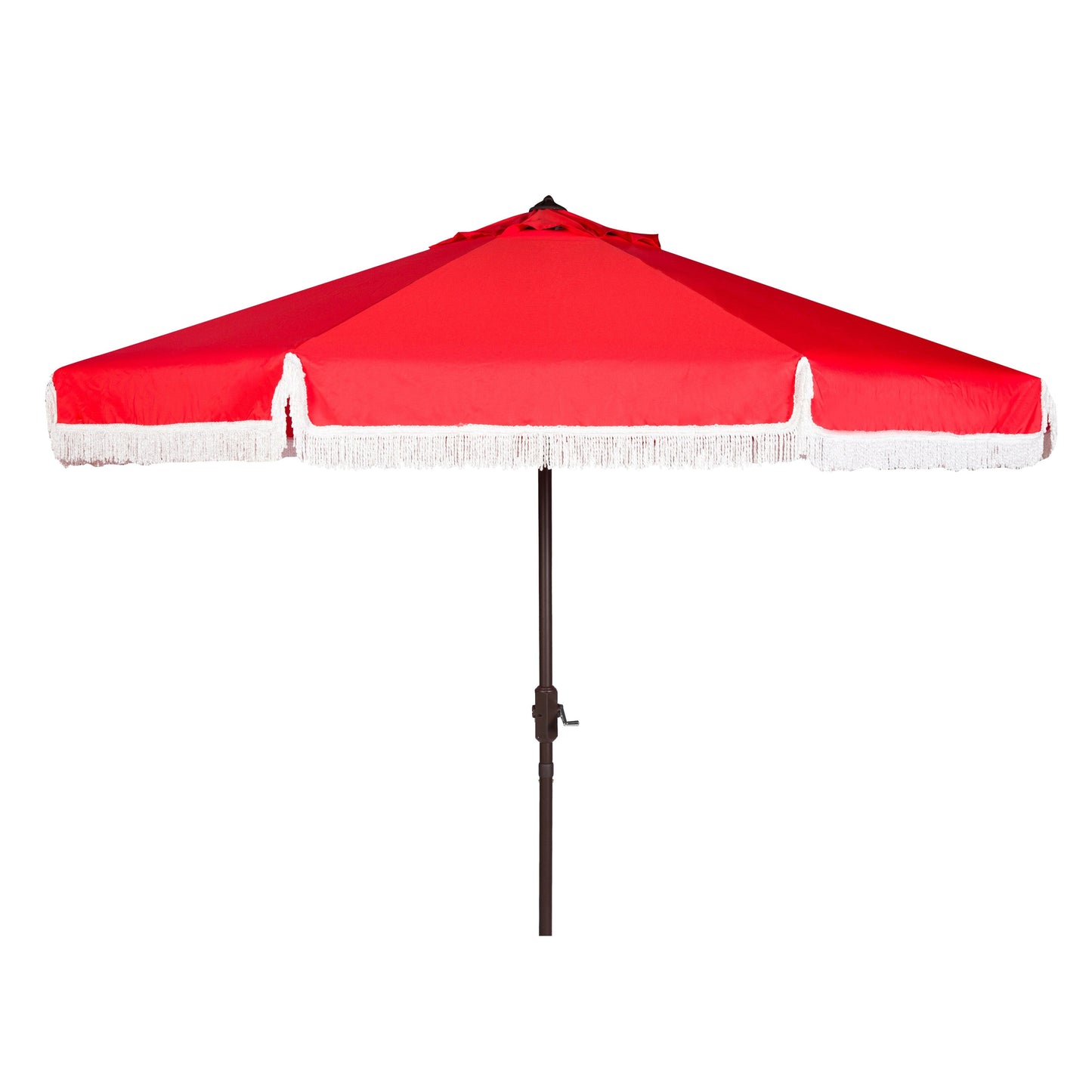 Parasol d'extérieur à manivelle SAFAVIEH Ronette Fringe de 9 pieds