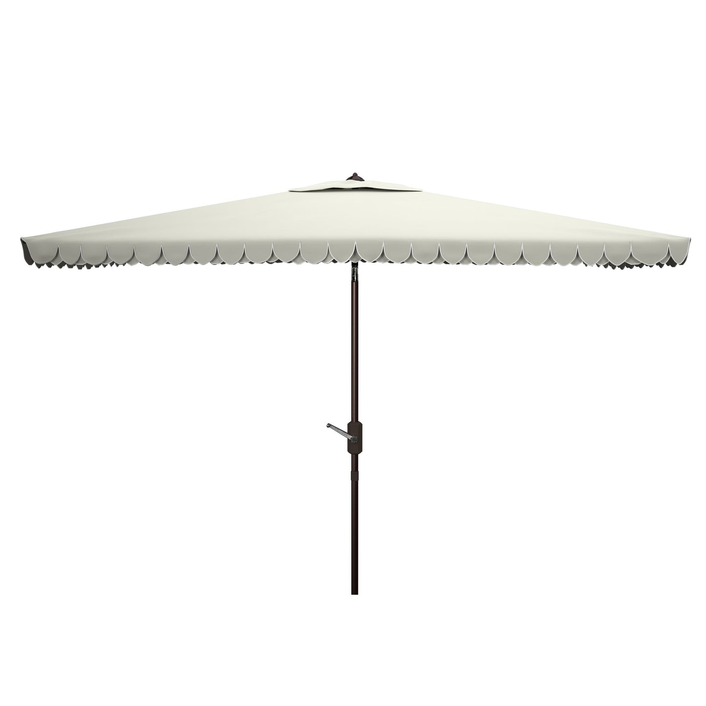 Parasol d'extérieur rectangulaire SAFAVIEH Zariah 6'x10' avec cantonnière