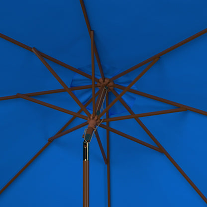 Parasol d'extérieur en bois SAFAVIEH Zlatana de 2,7 m