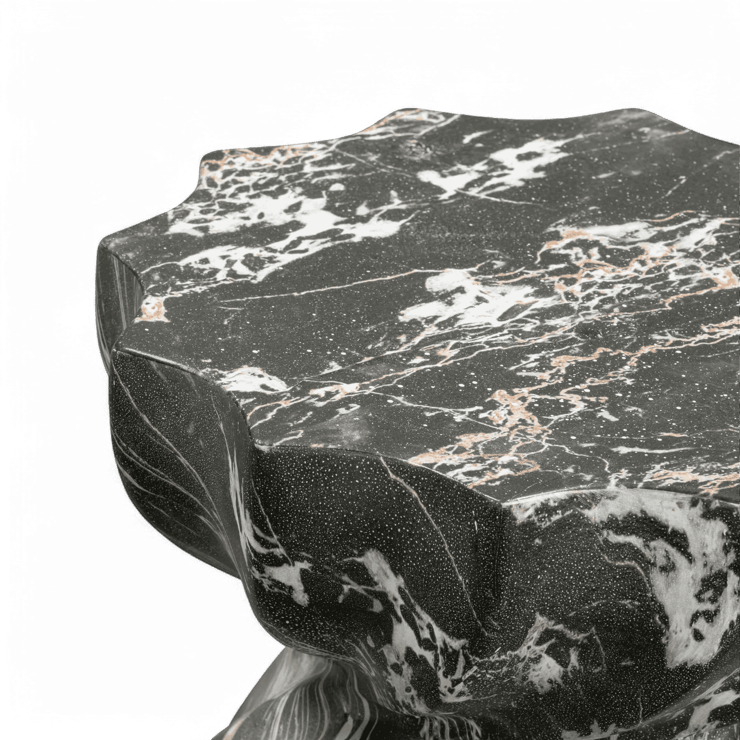 Tabouret intérieur/extérieur en microciment noir Brume