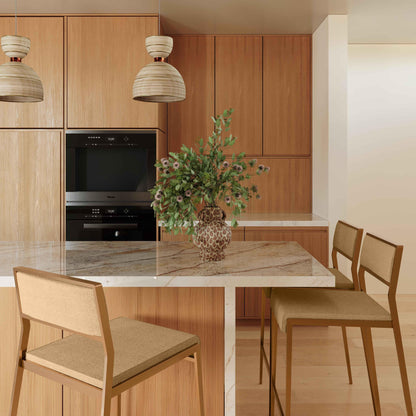 Tabouret empilable Elm Tan - Lot de 2