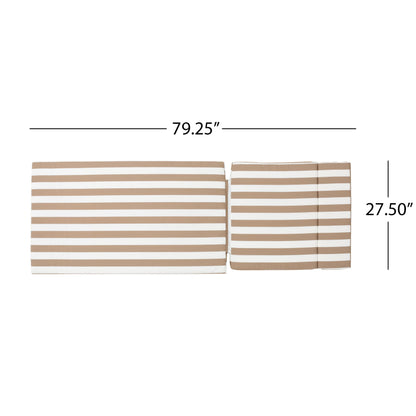 Ensemble de coussins d'extérieur Salem pour chaise longue - Coussins uniquement (lot de 2) par Christopher Knight Home - 79,25 L x 27,50 l x 1,50 H