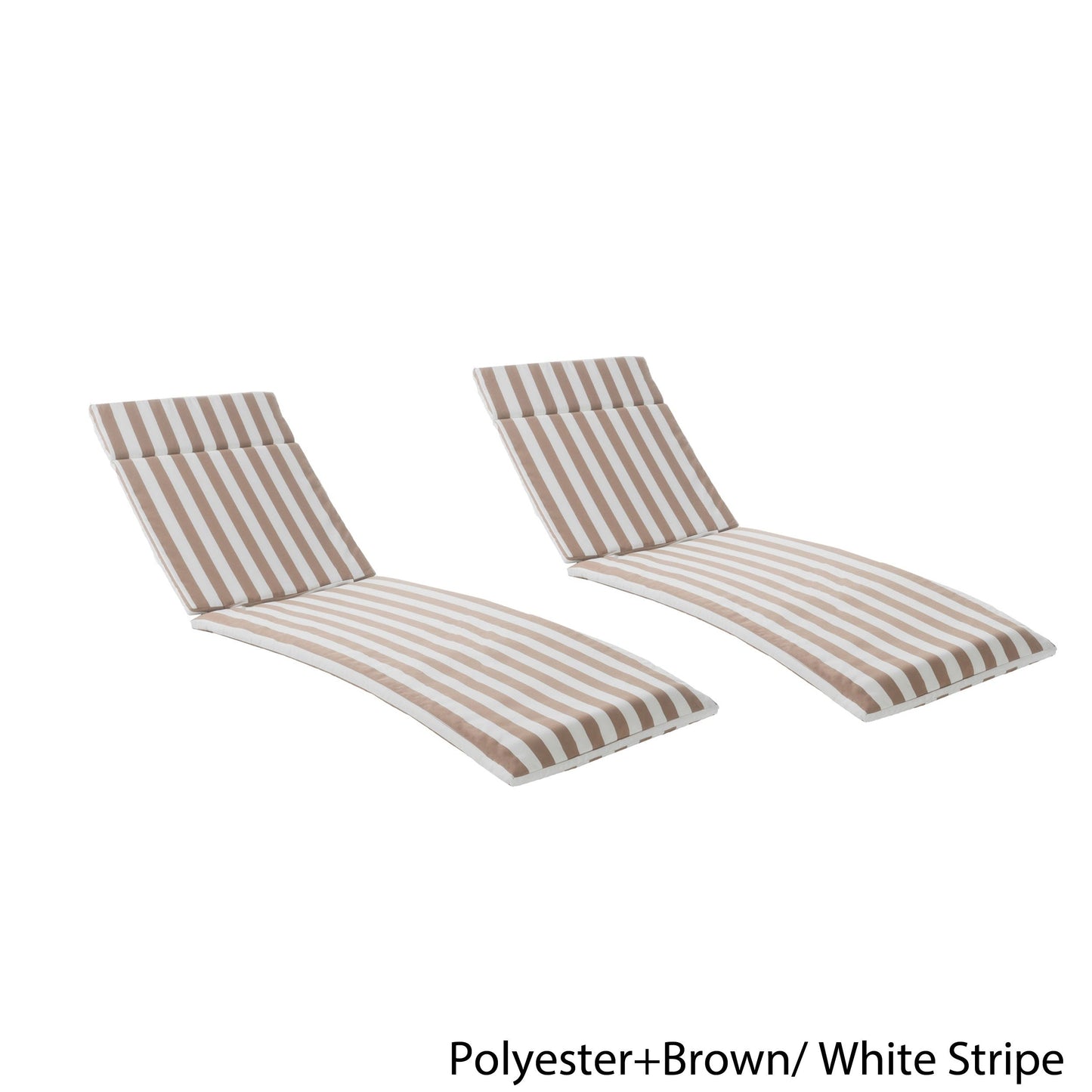 Ensemble de coussins d'extérieur Salem pour chaise longue - Coussins uniquement (lot de 2) par Christopher Knight Home - 79,25 L x 27,50 l x 1,50 H