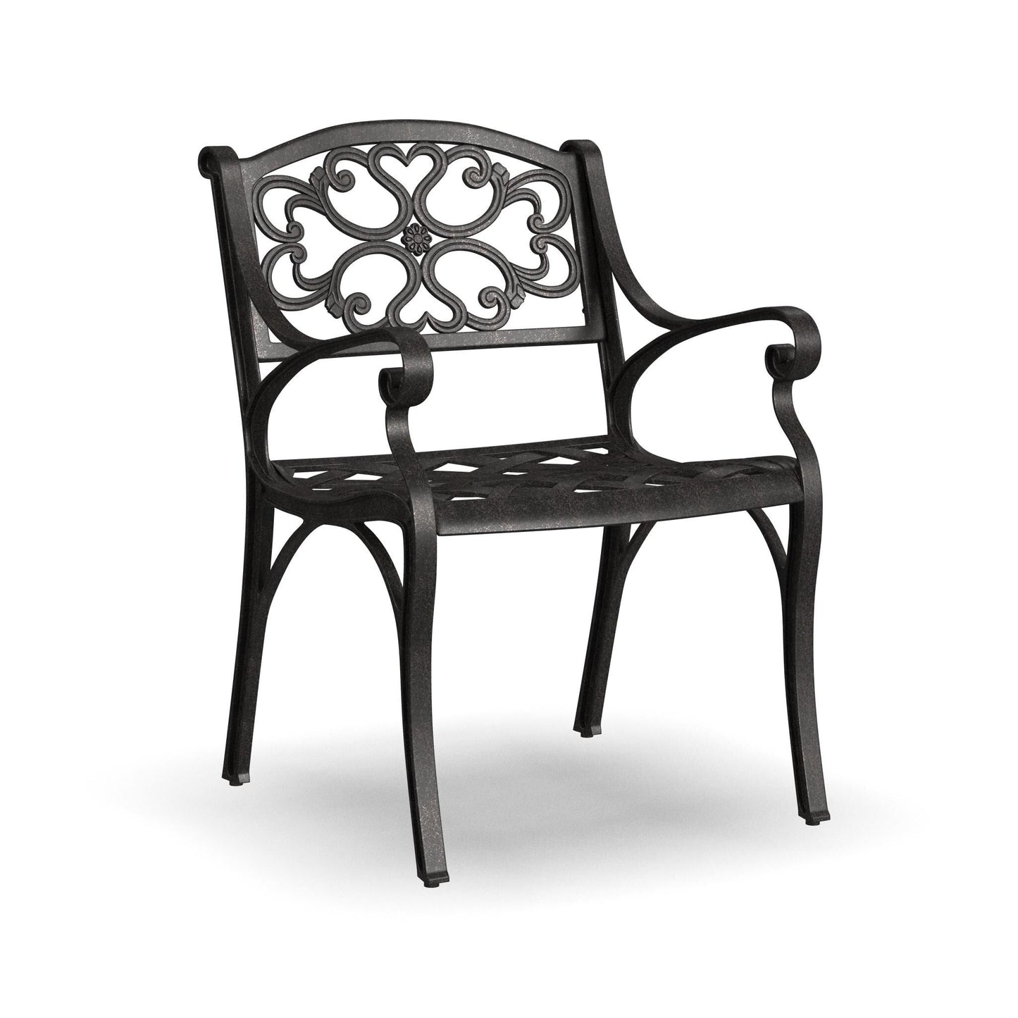 Ensemble de salle à manger d'extérieur en aluminium bronze Sanibel 7 pièces avec table à manger ovale de 72 pouces et six fauteuils par Homestyles