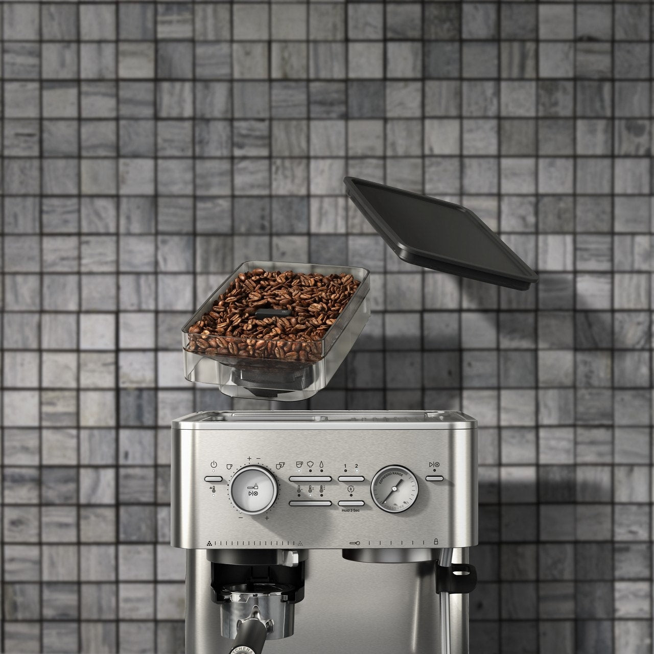 Machine à expresso semi-automatique KitchenAid avec moulin à meules, KES6551