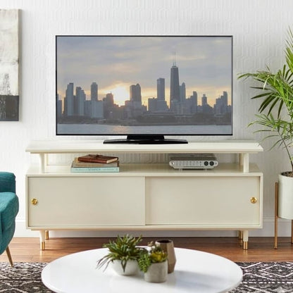 Meuble TV en bois moderne du milieu du siècle Margo de Simple Living