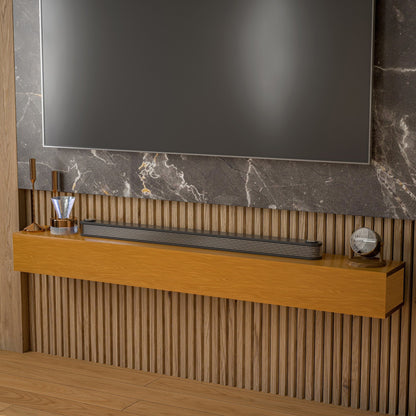 Étagère flottante murale pour manteau de cheminée en pin massif