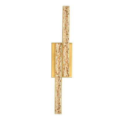 Applique de vanité à LED intégrée en laiton Stagger