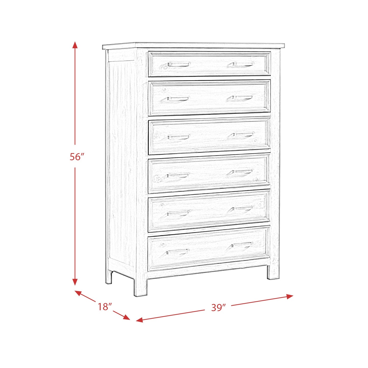 Collection de rangement pour chambre à coucher Sullivan