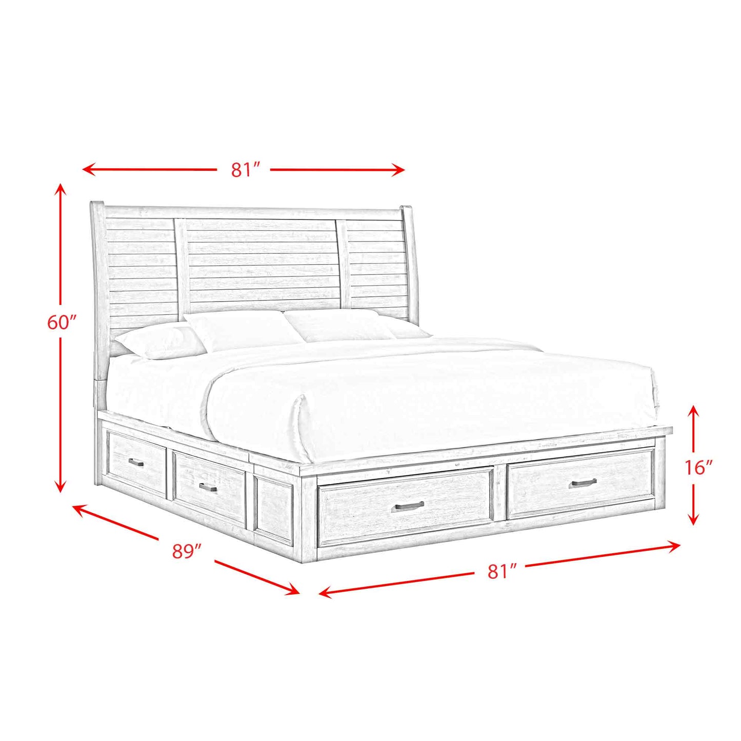 Collection de rangement pour chambre à coucher Sullivan