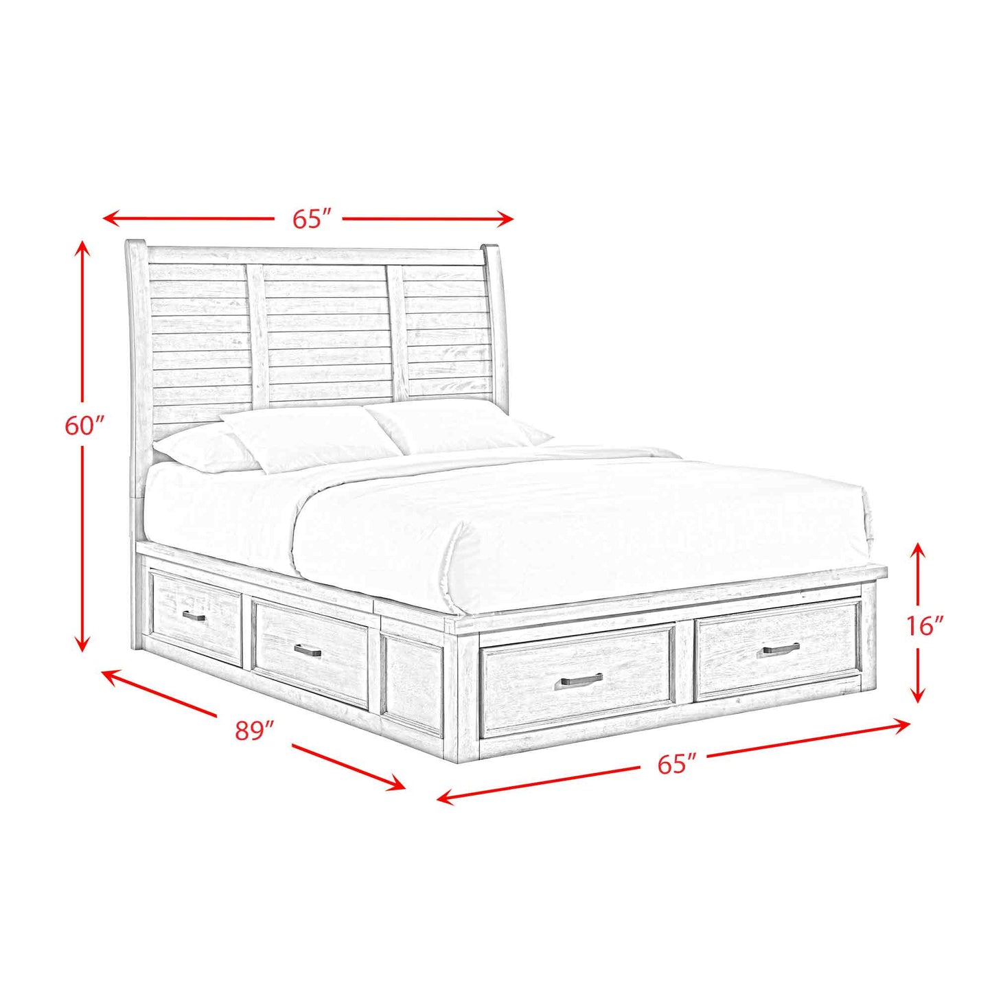 Collection de rangement pour chambre à coucher Sullivan