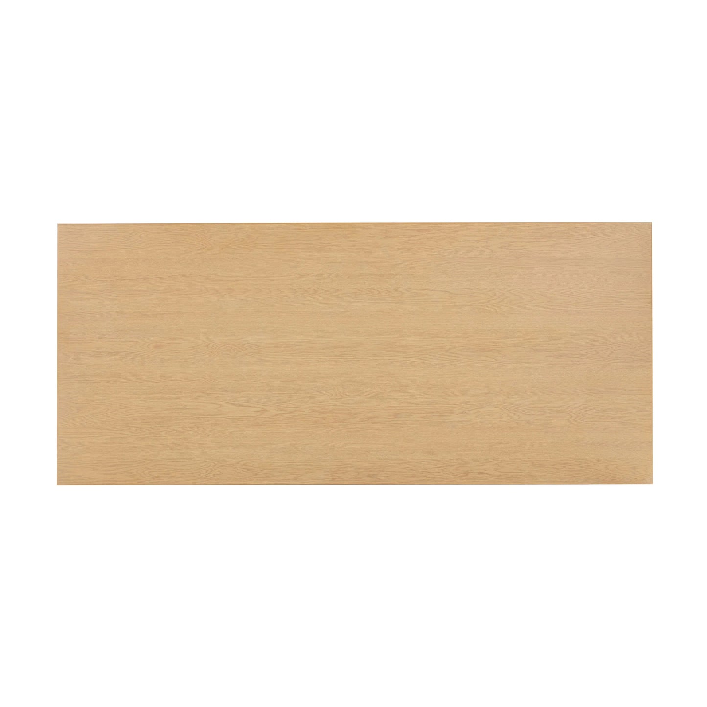 Table à manger rectangulaire en bois de chêne naturel Elara