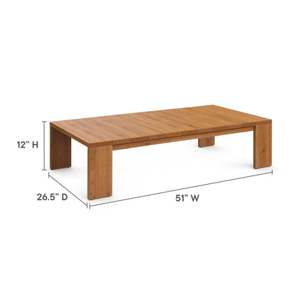 Ensemble de meubles de patio extérieur en bois d'acacia Tahoe 5 pièces