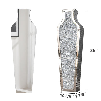 Grand vase de sol en diamant concassé