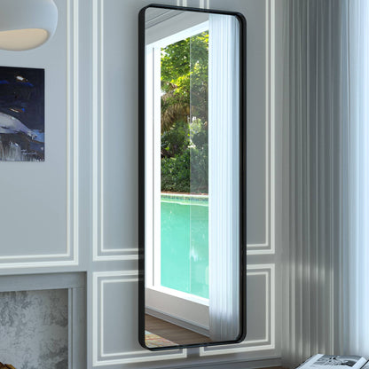 Miroir mural de salle de bain moderne à cadre en métal TokeShimi