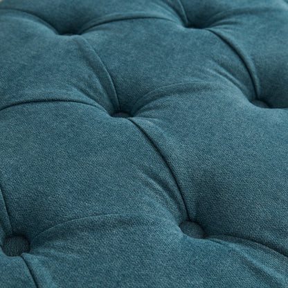 Banc de rangement rembourré, banc d'entrée avec dessus rabattable touffeté, 50,4 pouces