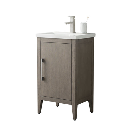 Meuble-lavabo simple Vanity Art 20, 24 ou 30 avec dessus en céramique