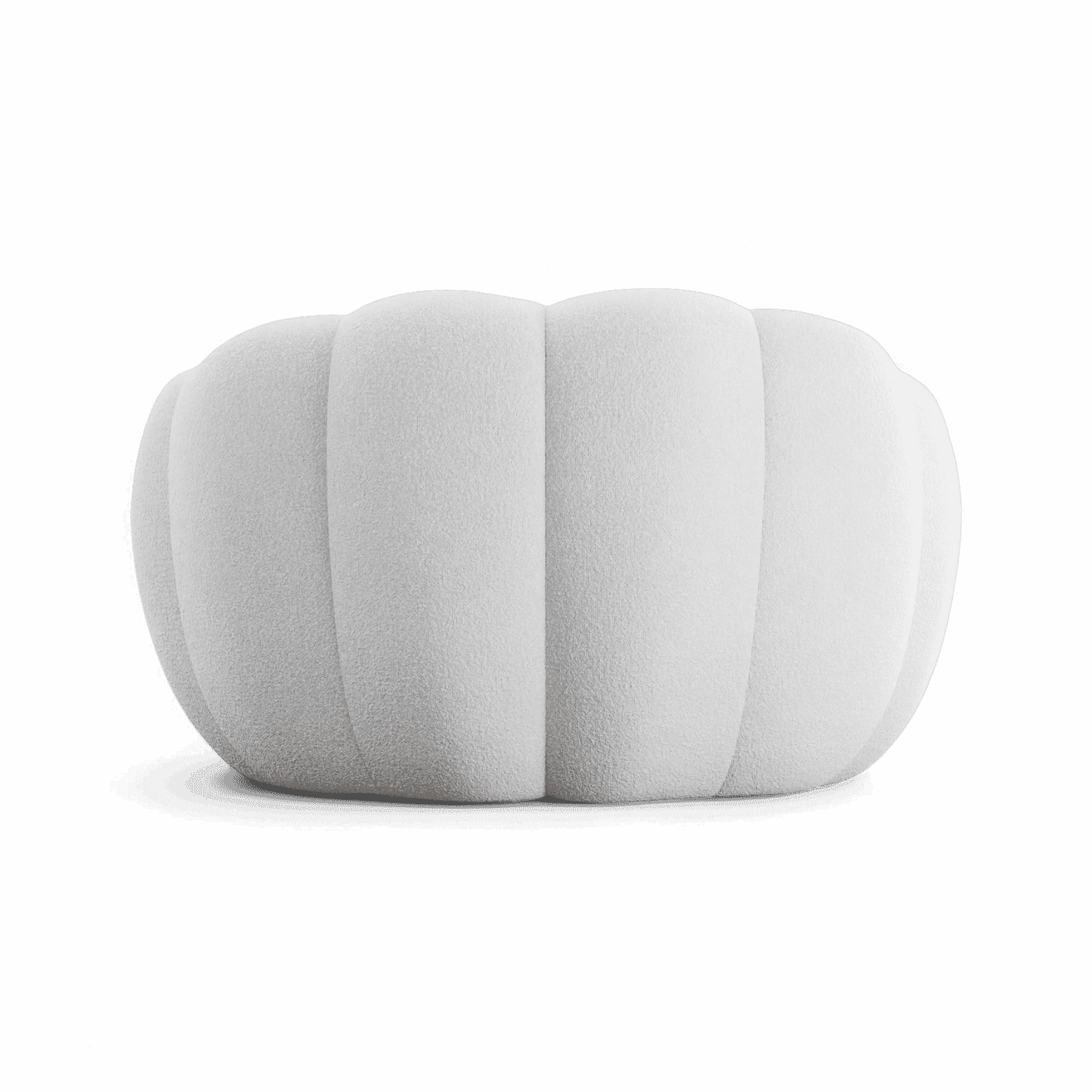 Fauteuil de salon Warby blanc