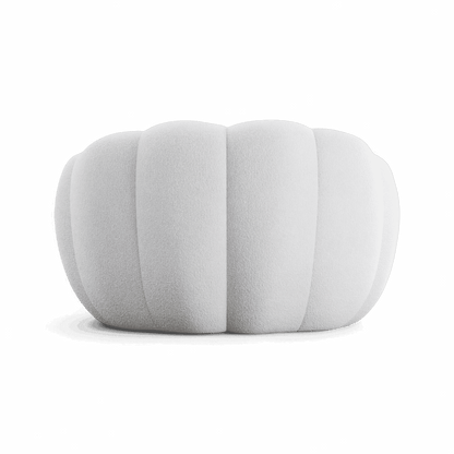 Fauteuil de salon Warby blanc