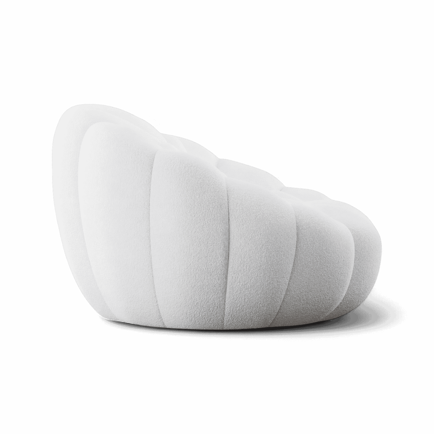 Fauteuil de salon Warby blanc