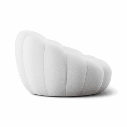 Fauteuil de salon Warby blanc