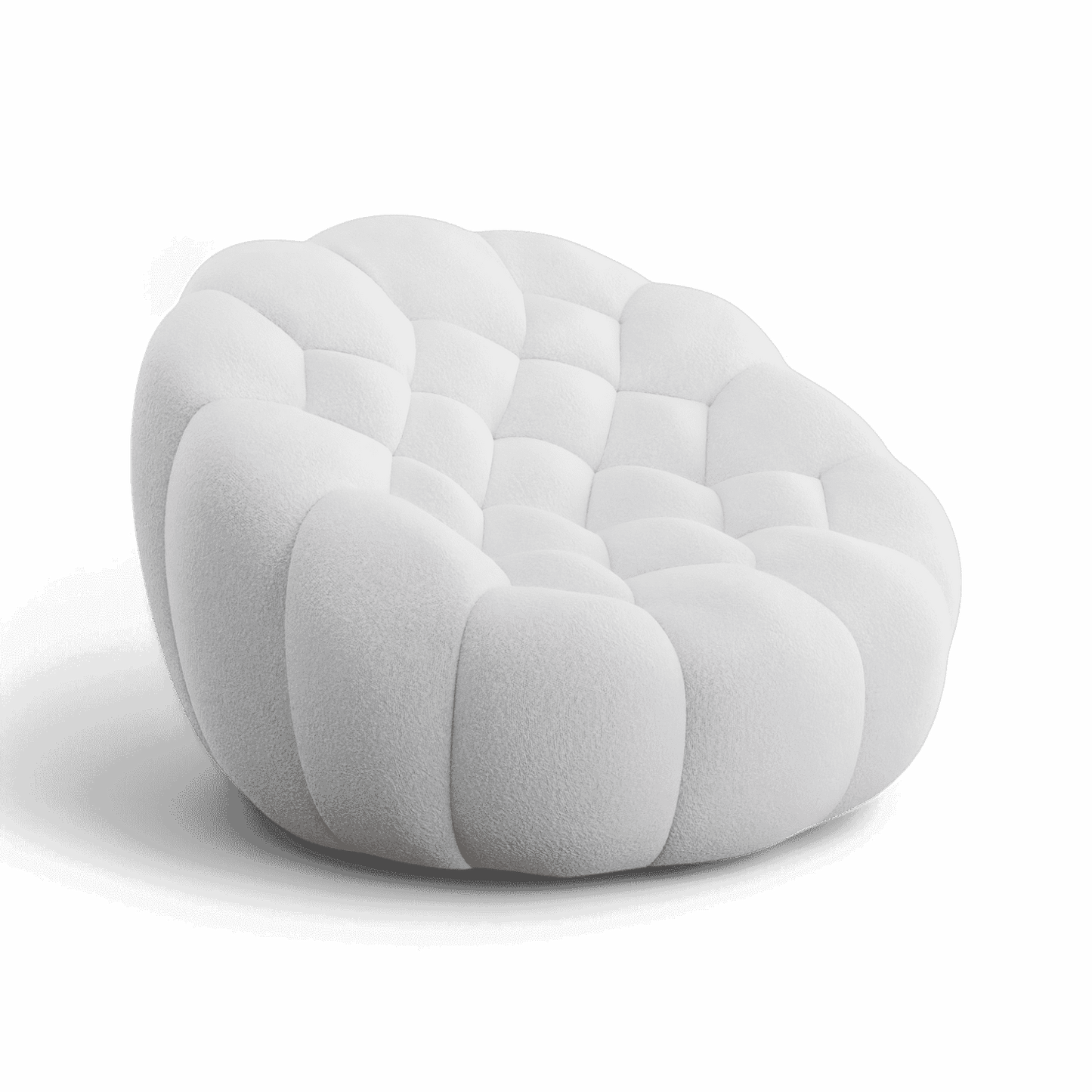 Fauteuil de salon Warby blanc