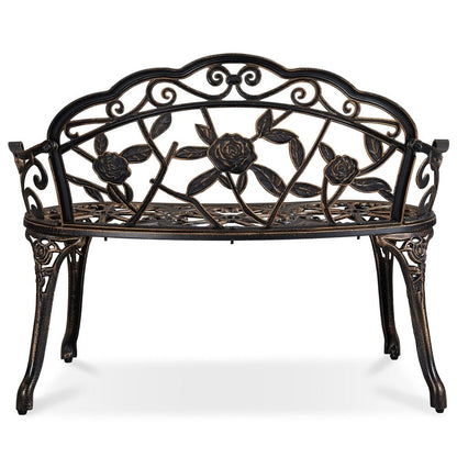 Banc de jardin en métal d'extérieur Yaheetech - N/A