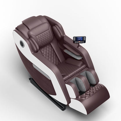 Fauteuil inclinable de massage à gravité zéro avec massage complet du corps, chauffage et audio Bluetooth intégré