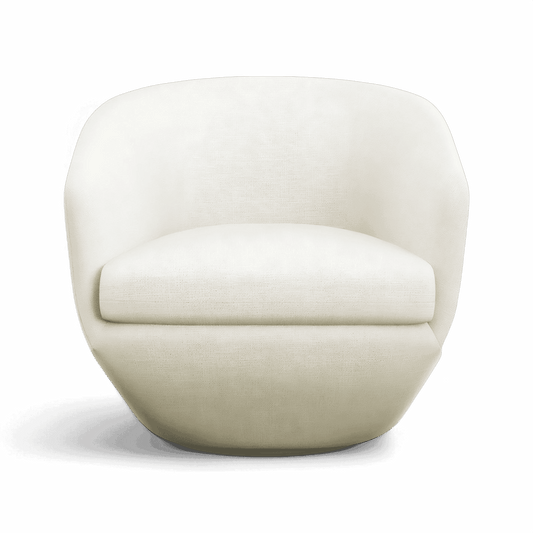 Fauteuil Akira blanc cassé