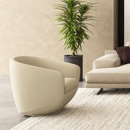 Fauteuil Akira blanc cassé