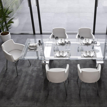 Chaise de salle à manger Aldo blanche