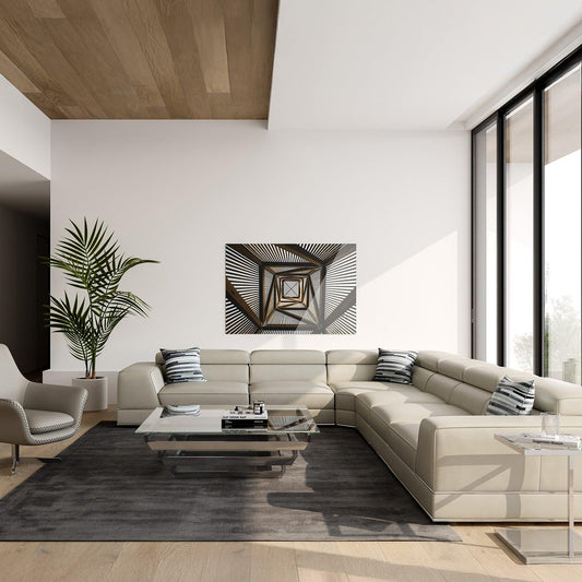 Canapé modulable extensible Amadeo gris clair