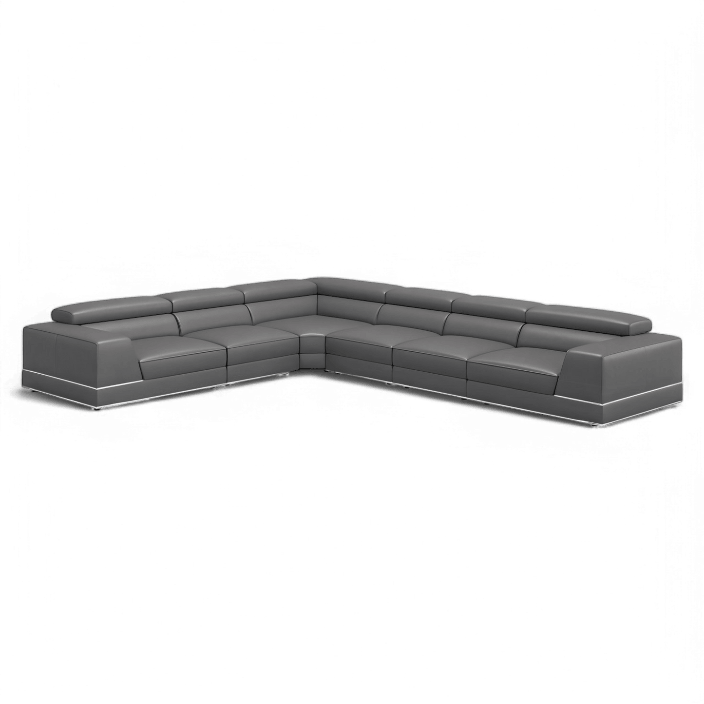 Canapé modulable extensible Amadeo gris éléphant