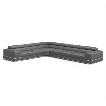 Canapé modulable extensible Amadeo gris éléphant