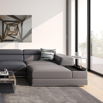 Amadeo Ottoman Gris Éléphant