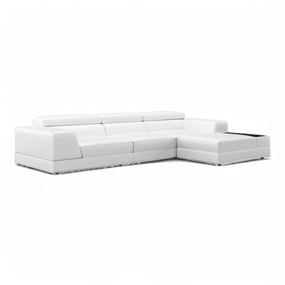 Canapé modulable sectionnel Amadeo blanc