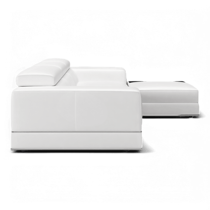 Canapé modulable sectionnel Amadeo blanc