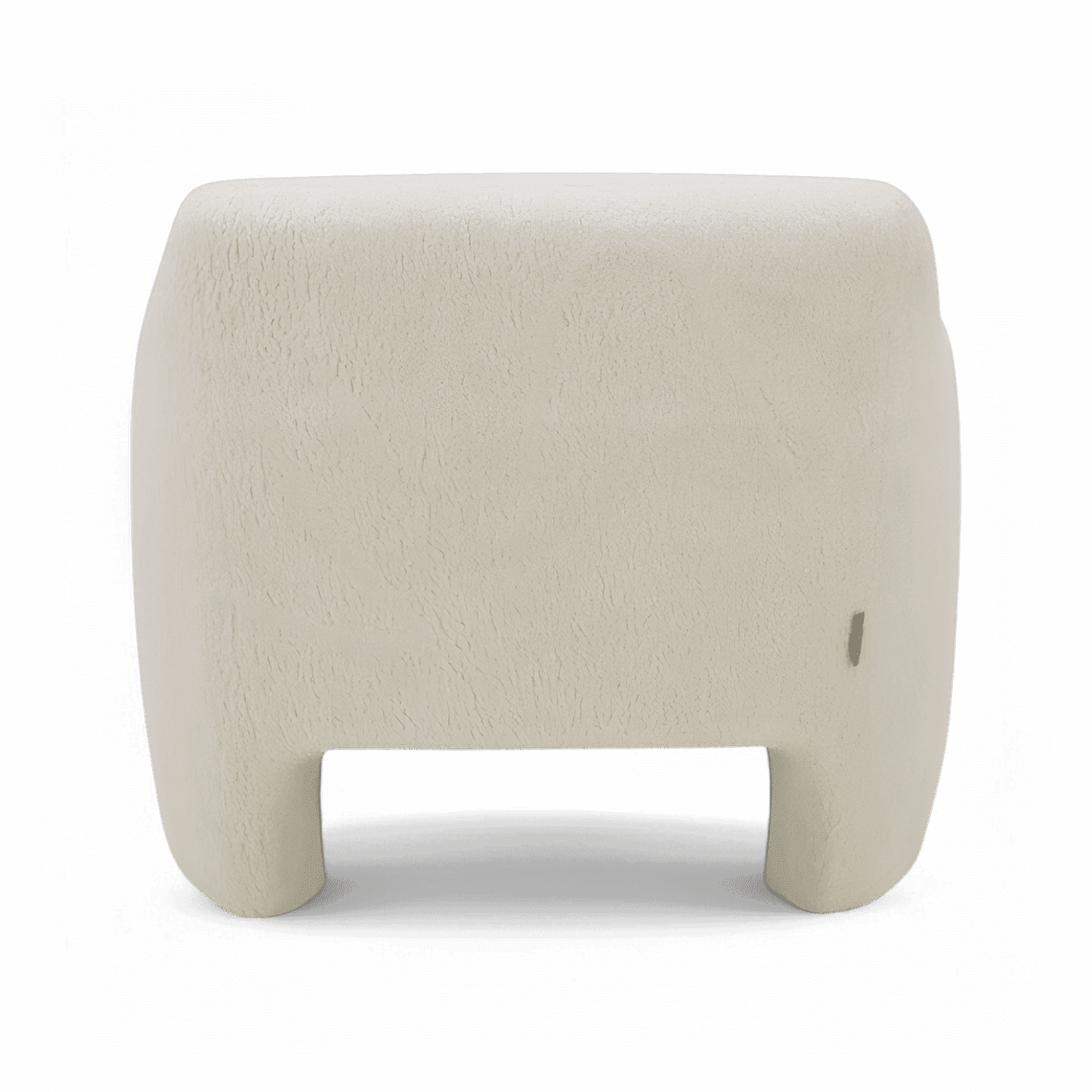 Fauteuil Amber Lounge Sherpa Blanc