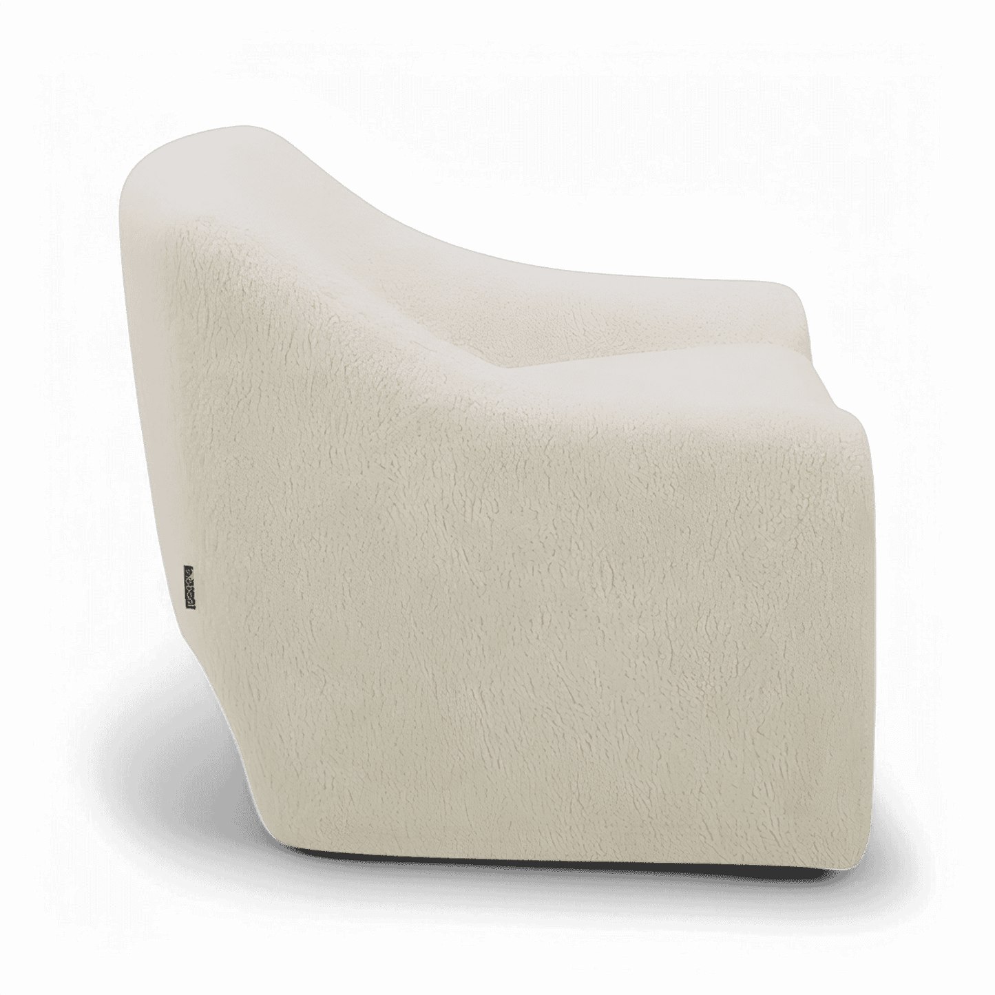 Fauteuil Amber Lounge Sherpa Blanc