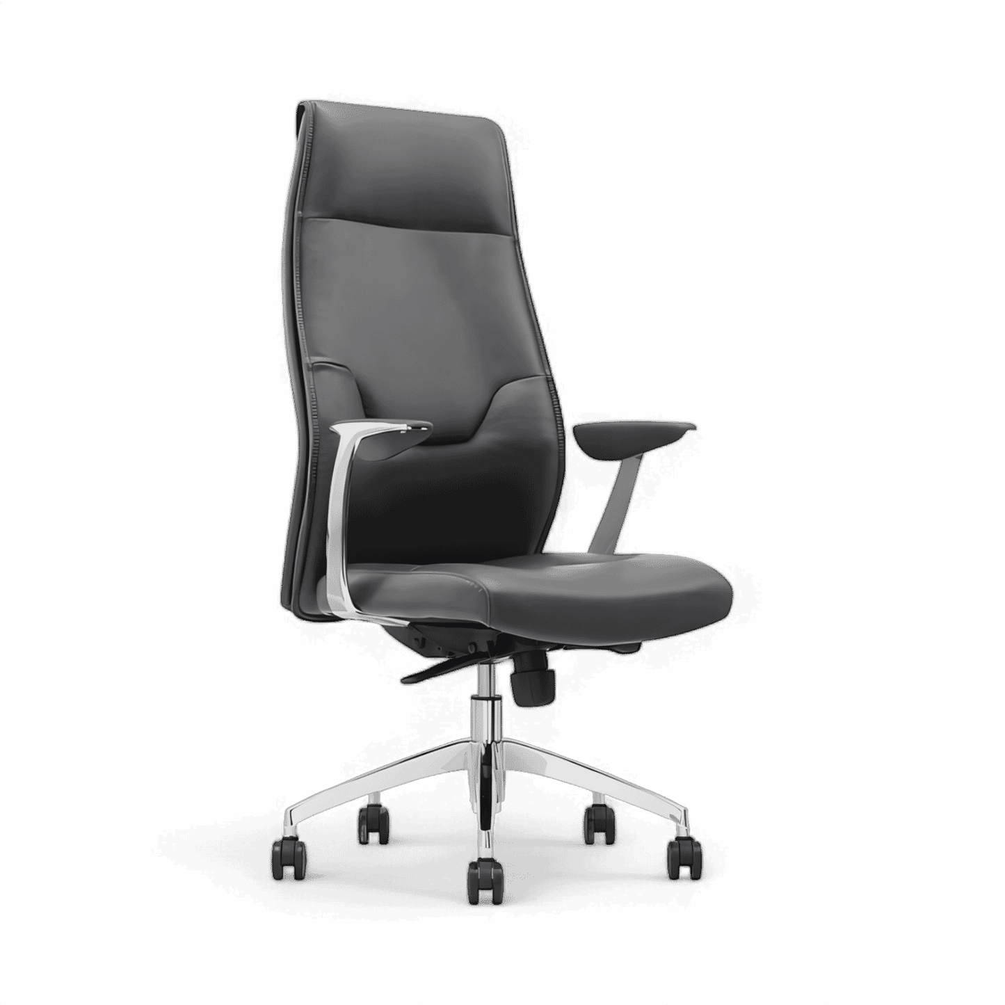 Chaise de bureau Apex à dossier haut grise