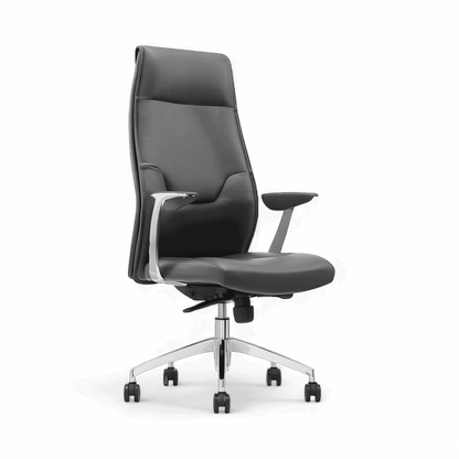 Chaise de bureau Apex à dossier haut grise