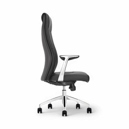 Chaise de bureau Apex à dossier haut grise