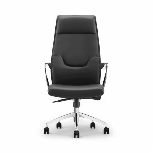 Chaise de bureau Apex à dossier haut grise