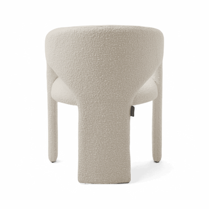 Chaise de salle à manger Aria Boucle blanche