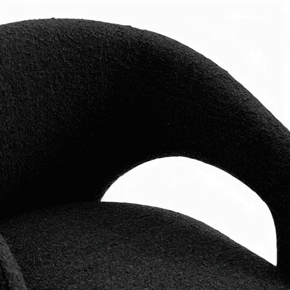 Chaise de salle à manger Aria Boucle noire