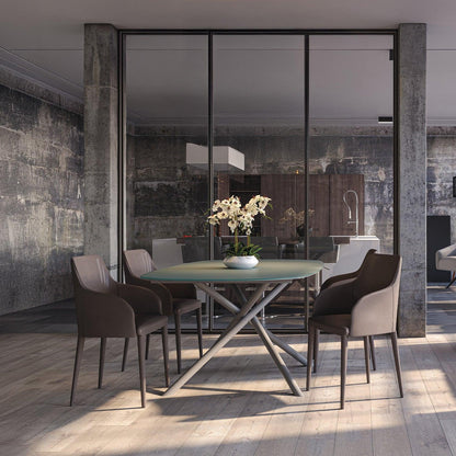 Table à manger extensible Astro grise