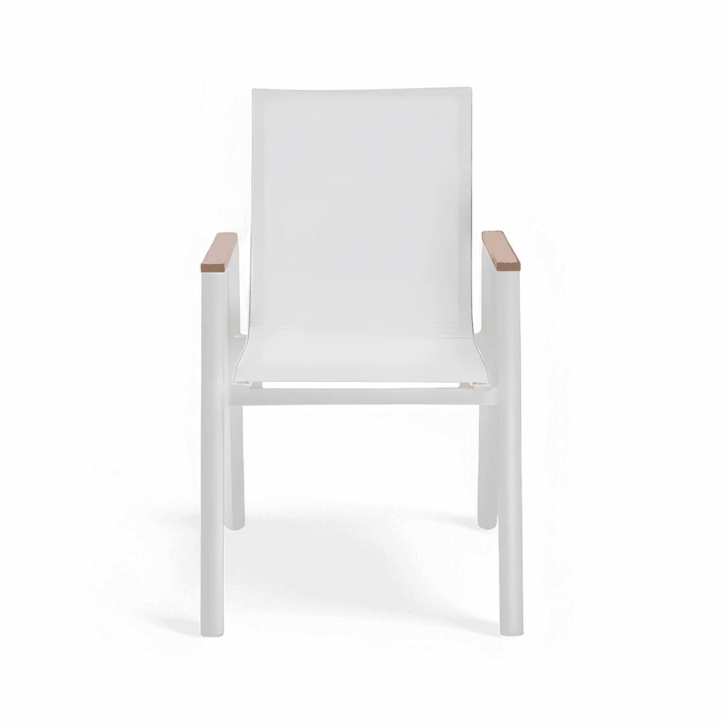 Chaise de salle à manger d'extérieur Aviana blanche